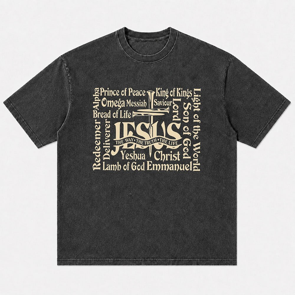 Names of Jesus Christ The Way The Truth The Life Christian T-Shirt - product image 1