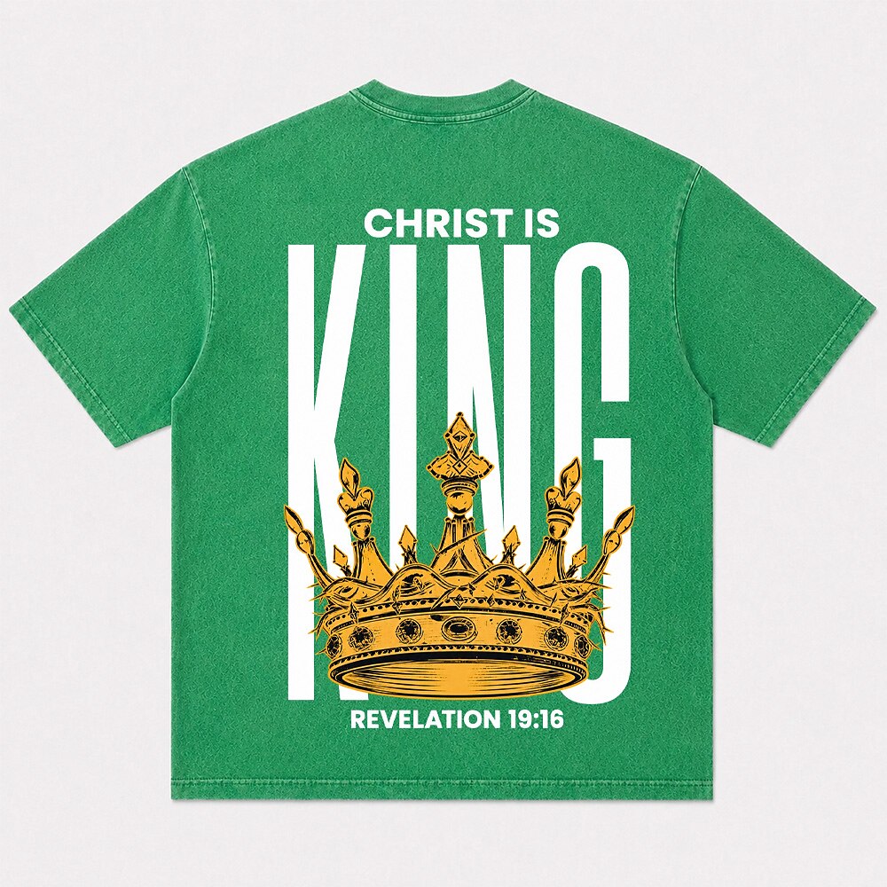 Christ Is King crown Revelation 19:16 Christian T-shirt