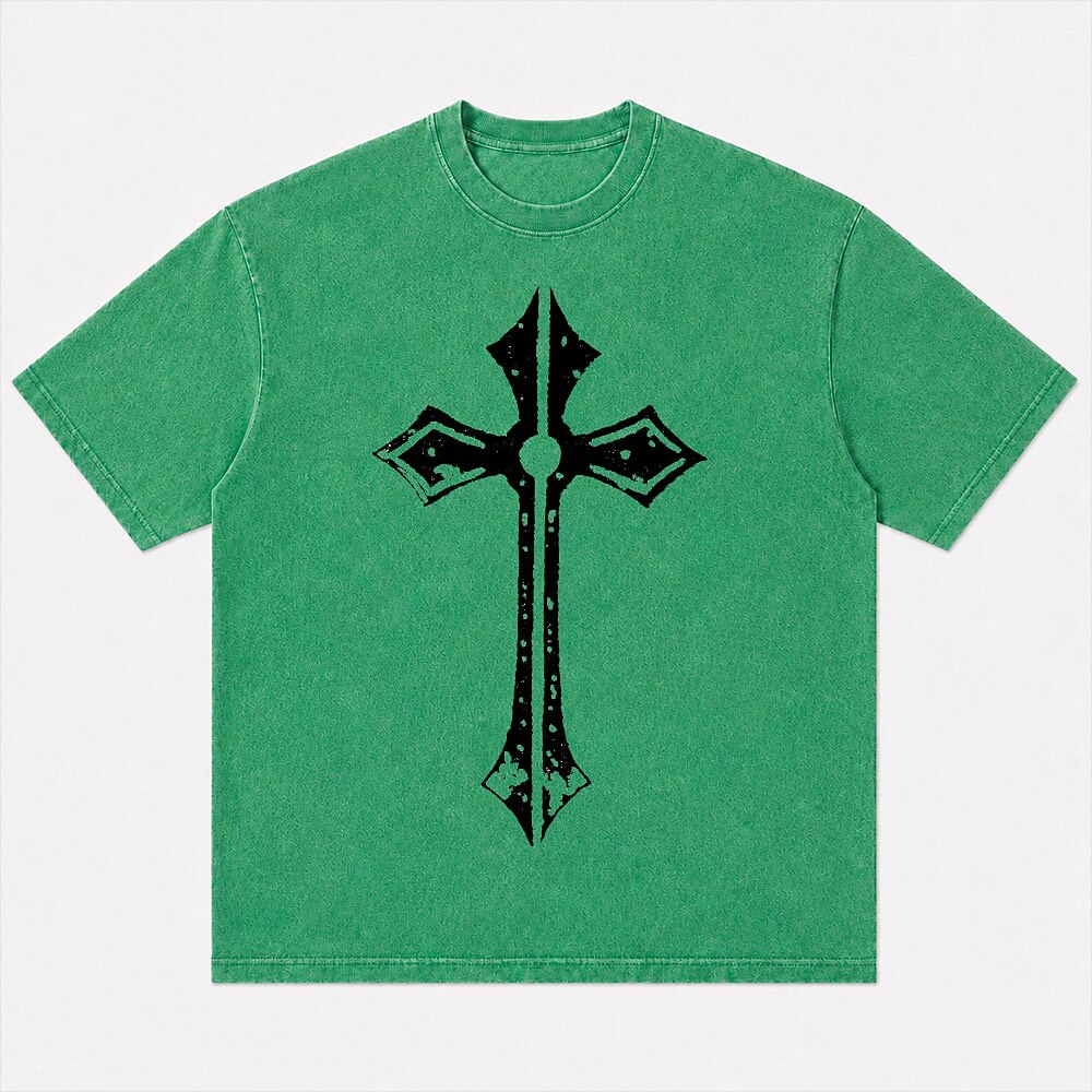 Gothic Cross Vintage Faith Christian T-Shirt - product image 4