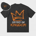 Seek First the Kingdom graffiti crown Christian T-shirt