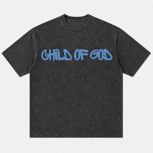 Child of God Psalm 23 brush lettering Christian T-shirt