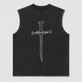 Two Nails Forming A Cross Christian Faith Symbol Religious Easter Christian Tank Top - product image 1