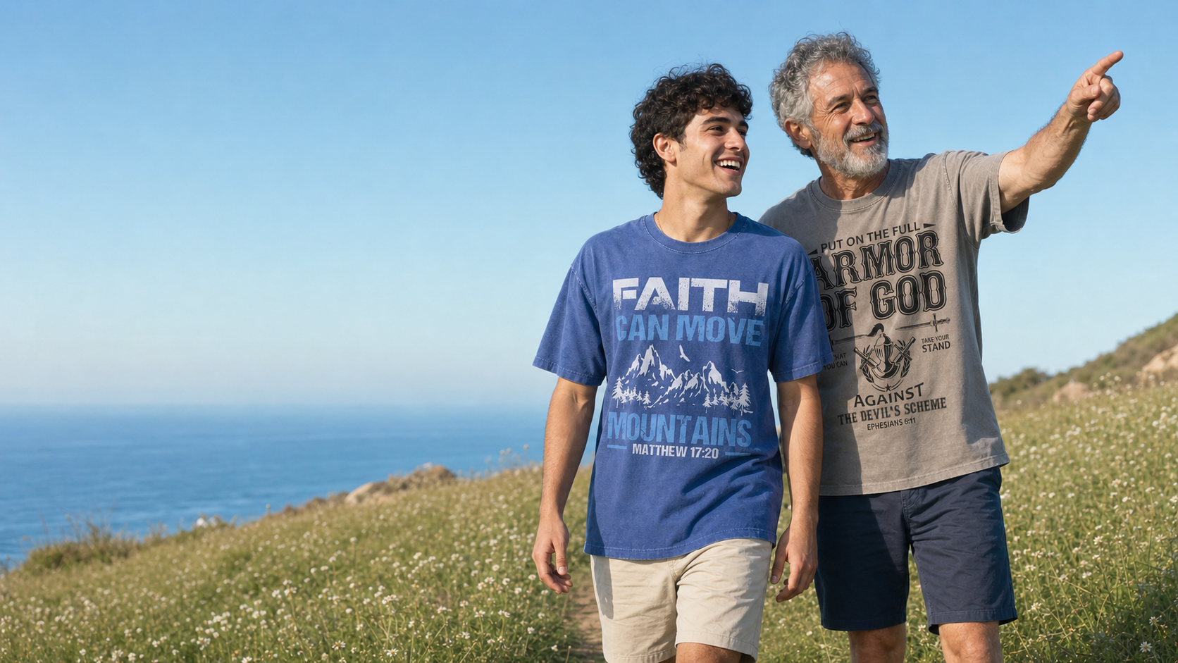 Let Faith Lead – von Glauben inspirierte gewaschene T-Shirts für den Alltag