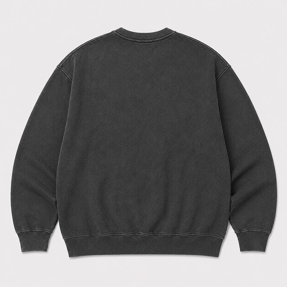 Faith Is Like Wi-Fi Christian quote on Black washed sweatshirt