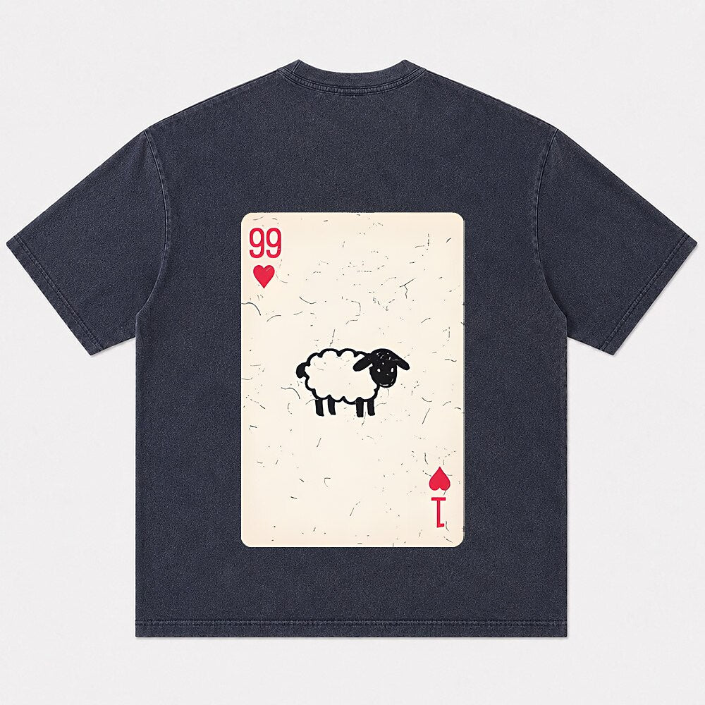 99 and one lost sheep playing card Christian T-shirt