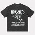 Jesus Made Me a Fisher of Man Fishing Mark 1:17 Christian T-Shirt - product image 6