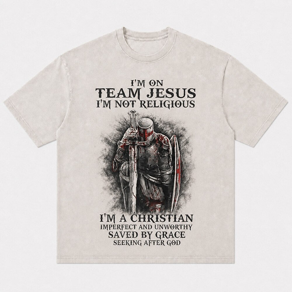 Team Jesus Christian Knight Christian T-Shirt - product image 5