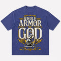 Whole Armor of God Warrior Ephesians 6:11 washed cotton T-shirt, product view 1