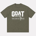 GOAT God Over All Things washed cotton T-shirt, product view 1