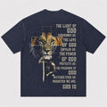 The Light of God Surrounds Us Lion Cross Knight Christian T-Shirt - product image 3