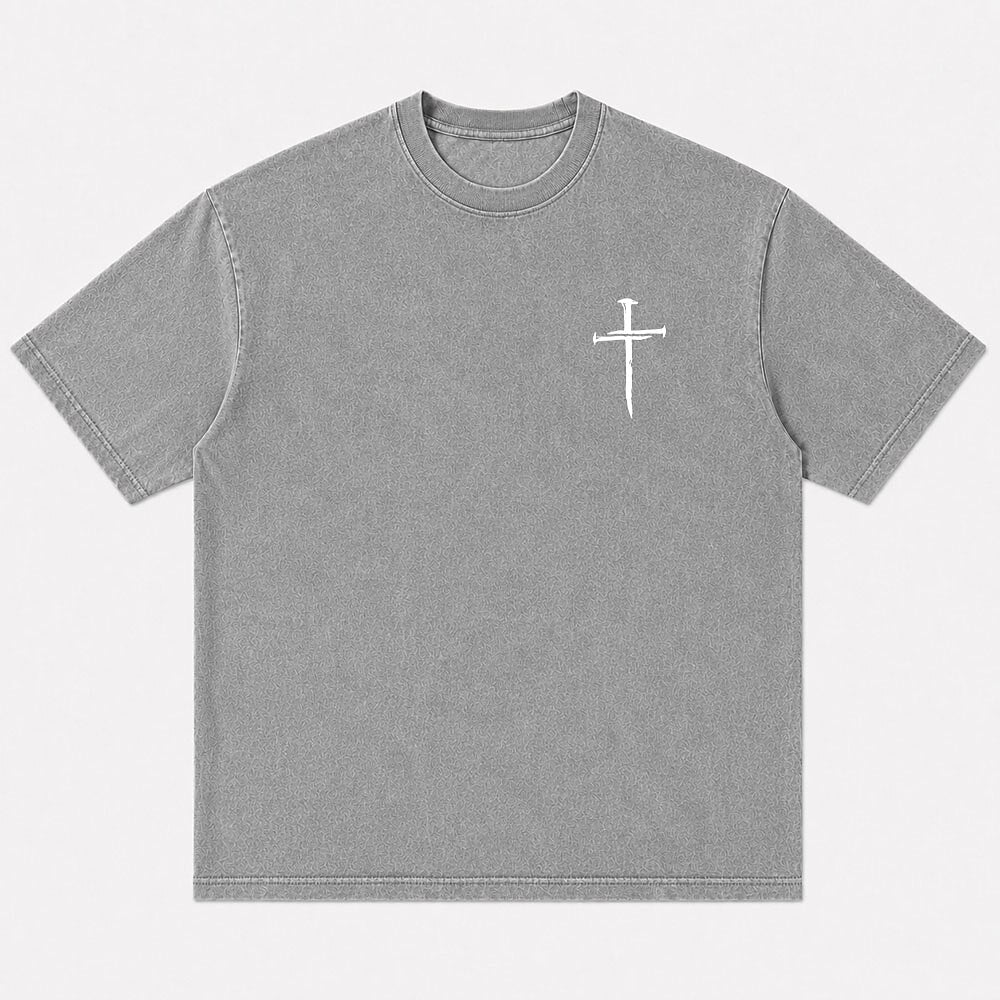 Minimalist Cross Nails Faith Christian T-Shirt - product image 7