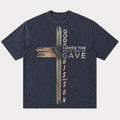 Wooden Cross with Crown of Thorns God So Loved The World Quote Christian T-Shirt - product image 1