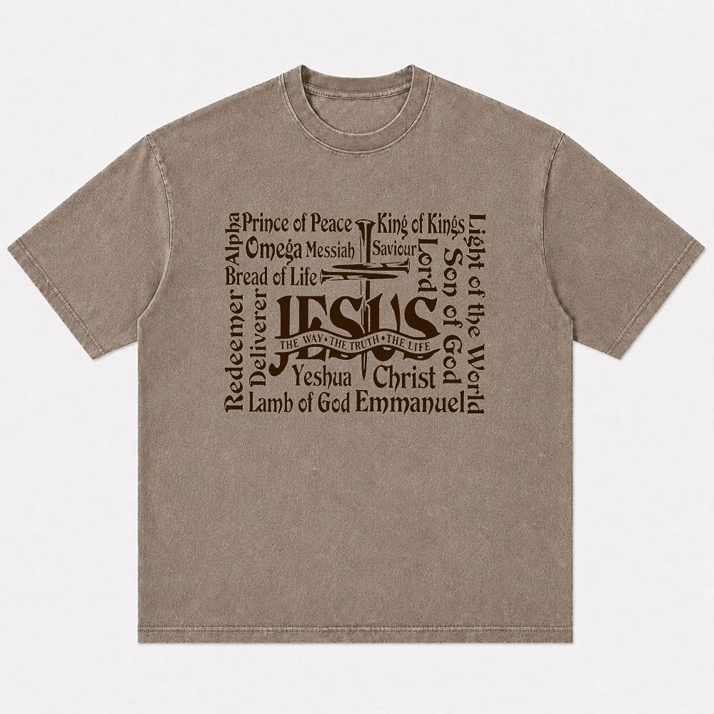 Names of Jesus Christ The Way The Truth The Life Christian T-Shirt - product image 6