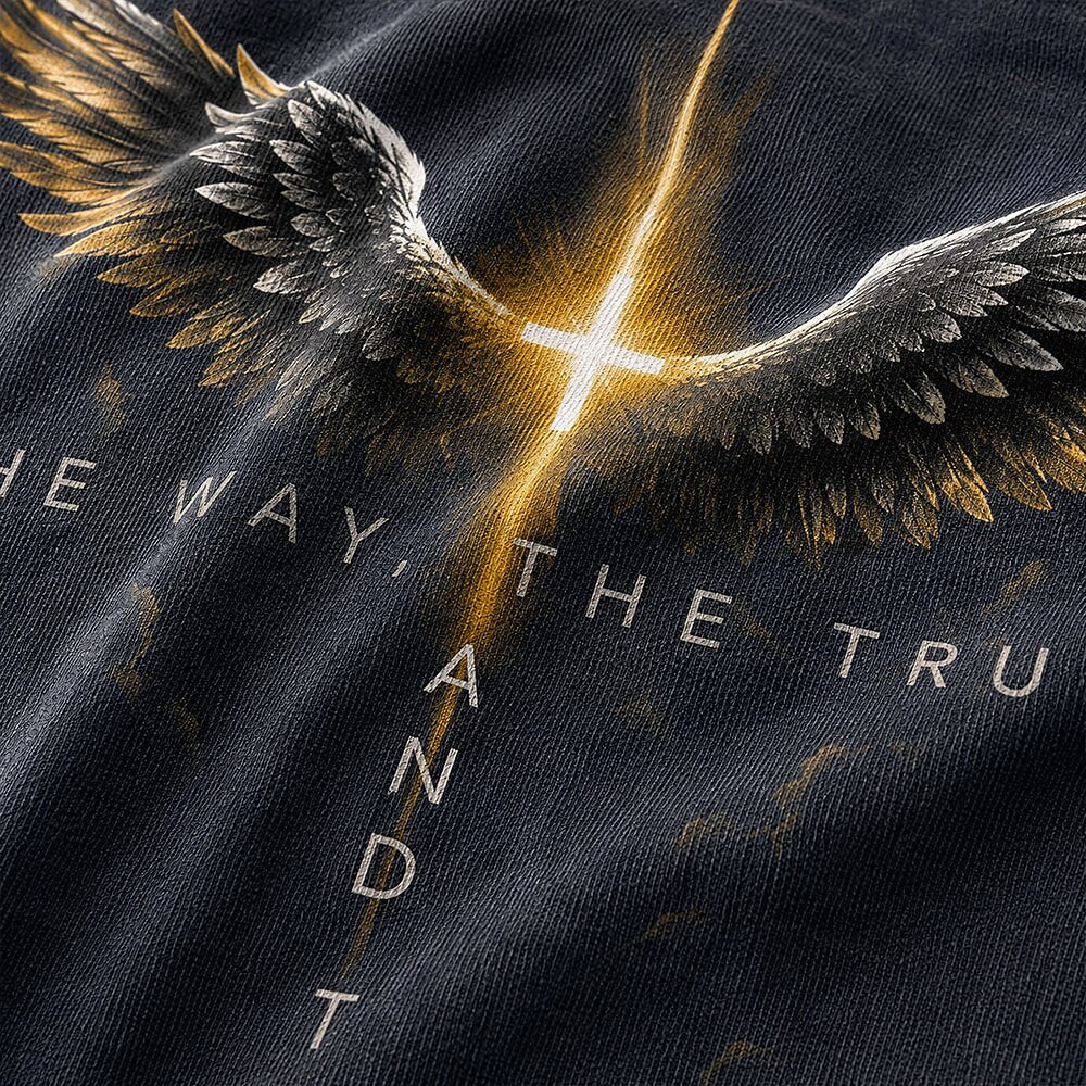 The Way, the Truth & the Life John 14:6 T-Shirt - light blue product image