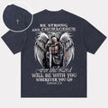 Knight With Wings And Sword Joshua 1:9 Christian Faith Christian T-Shirt - product image 1