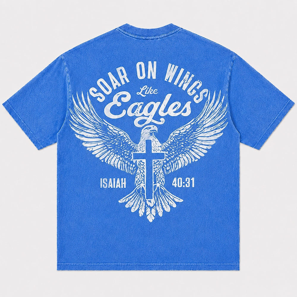 Soar On Wings Like Eagles Isaiah 40:31 Christian T-Shirt - product image 1
