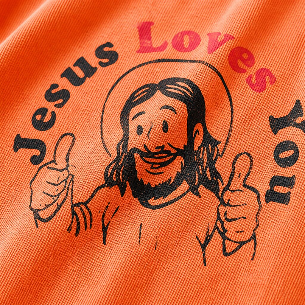 Jesus Loves You thumbs-up Christian graphic T-shirt