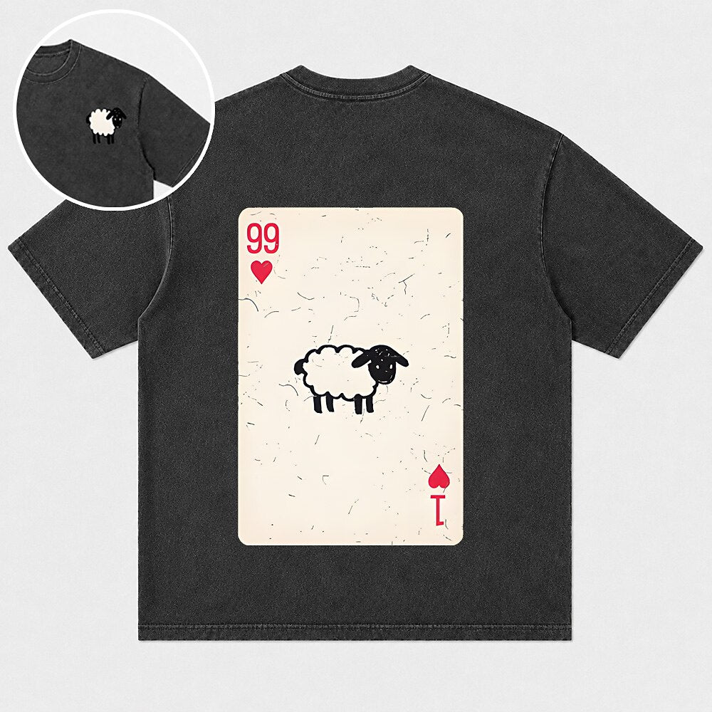 99 and one lost sheep playing card Christian T-shirt