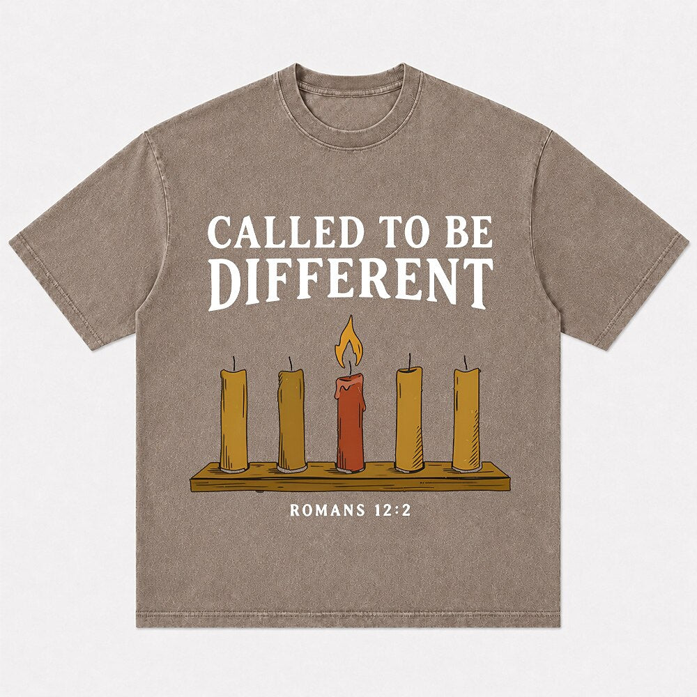 Called to Be Different Romans 12:2 candle Christian T-shirt