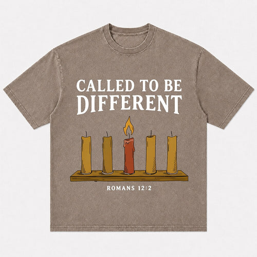 Called to Be Different Romans 12:2 candle Christian T-shirt