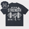 Not by My Strength but His Philippians 4:13 T-Shirt - Lake Blue product image