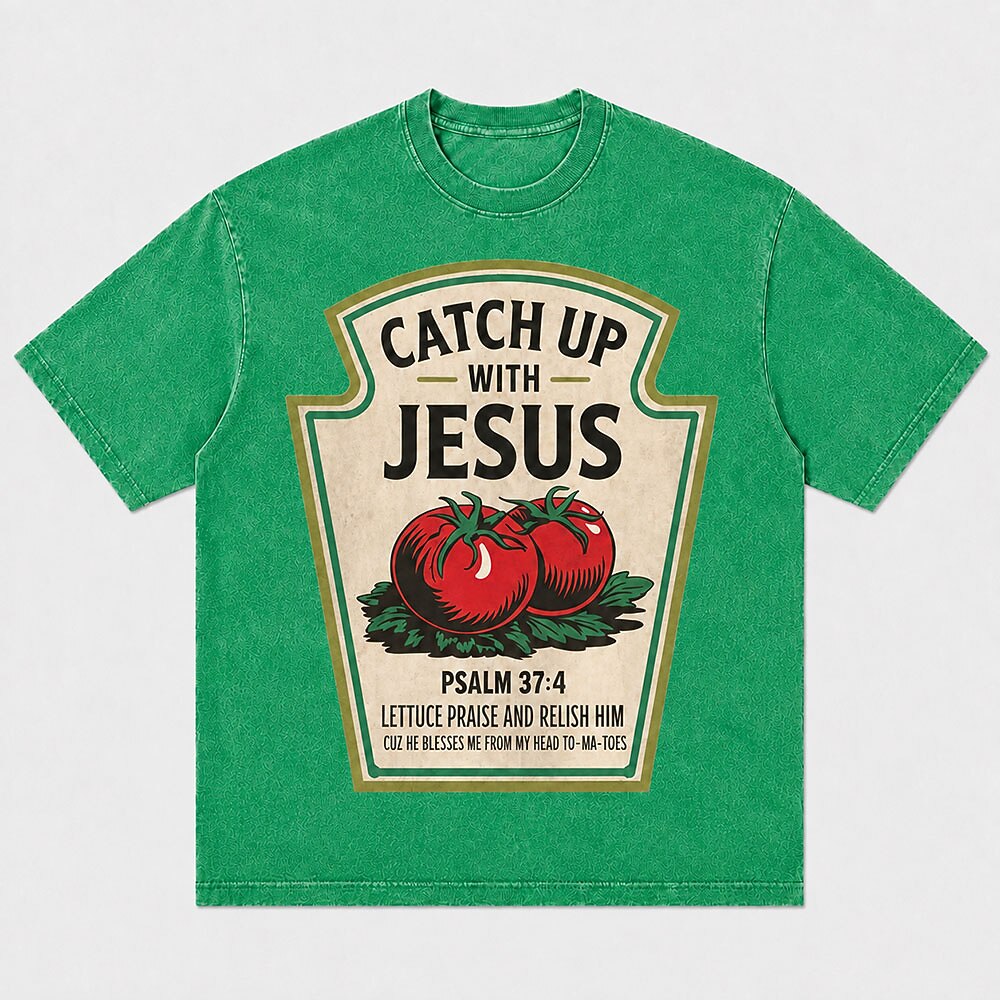 Catch Up with Jesus Psalm 37:4 T-Shirt - Red product image