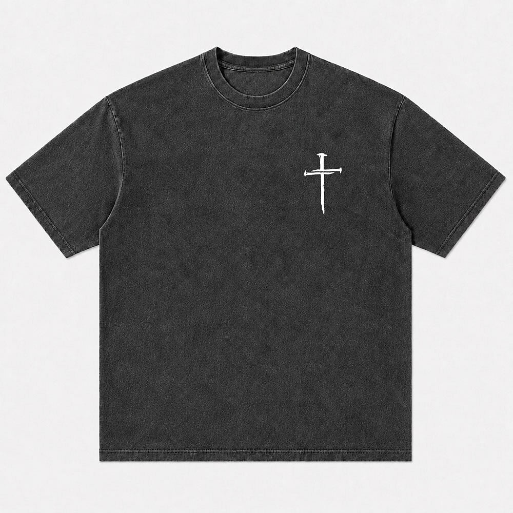 Minimalist Cross Nails Faith Christian T-Shirt - product image 6