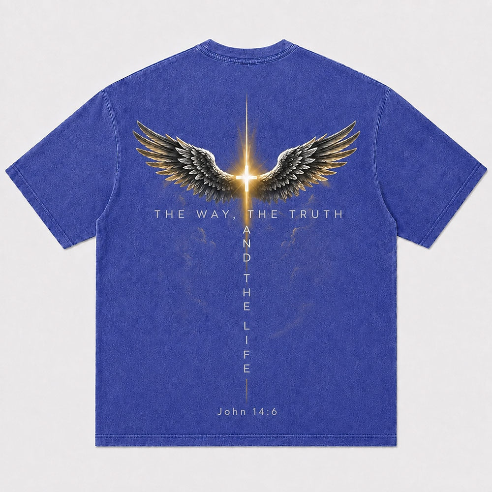 The Way, the Truth & the Life John 14:6 T-Shirt - Black product image