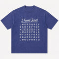 I Found Jesus word search washed Christian T-shirt