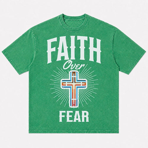 Christian shirt: faith over fear - T-Shirt