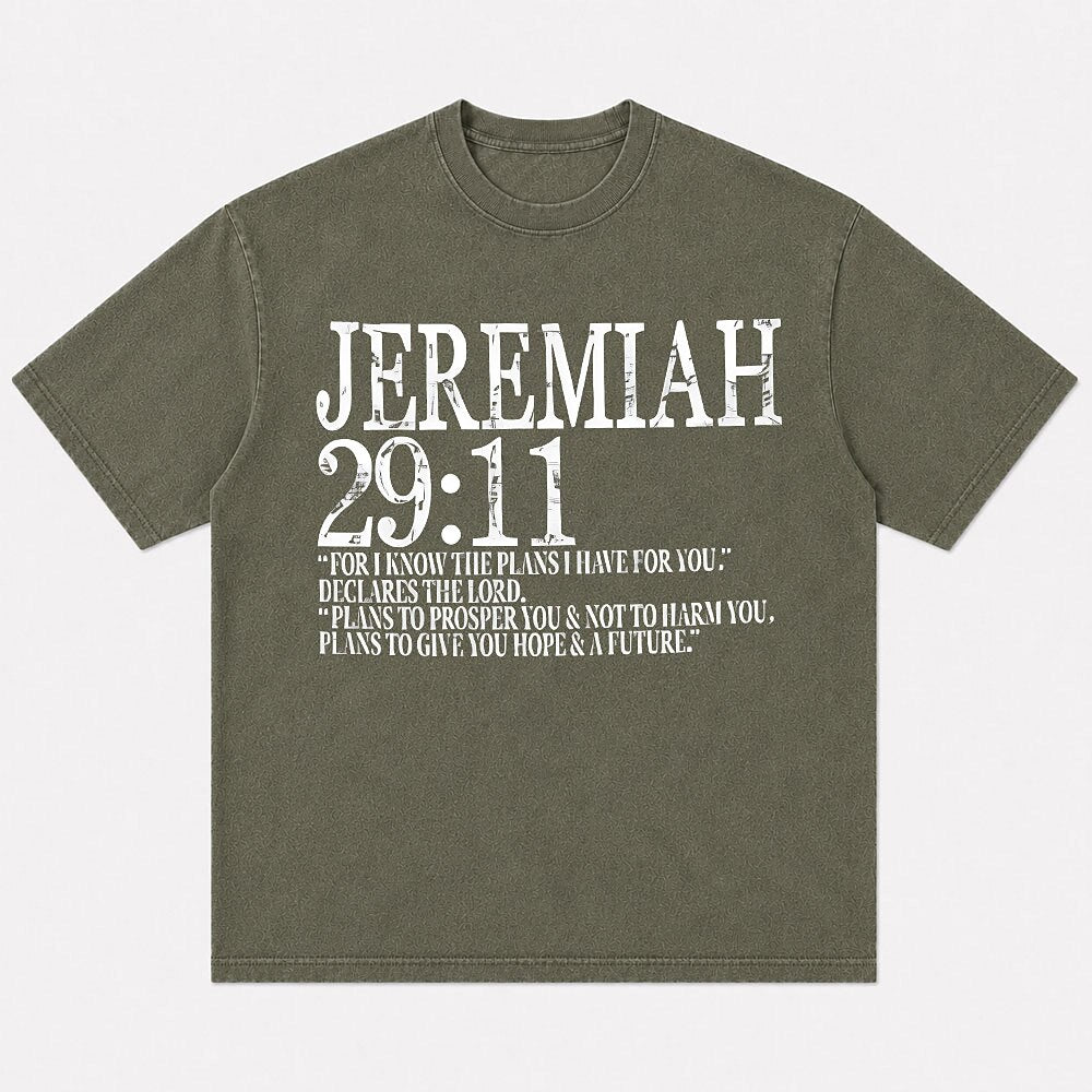 Jeremiah 29:11 Plans For You Hope And A Future Bible Verse Christian Faith Inspirational Message Christian T-Shirt - product image 5