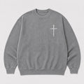 Nail cross Christian graphic on Black washed sweatshirt