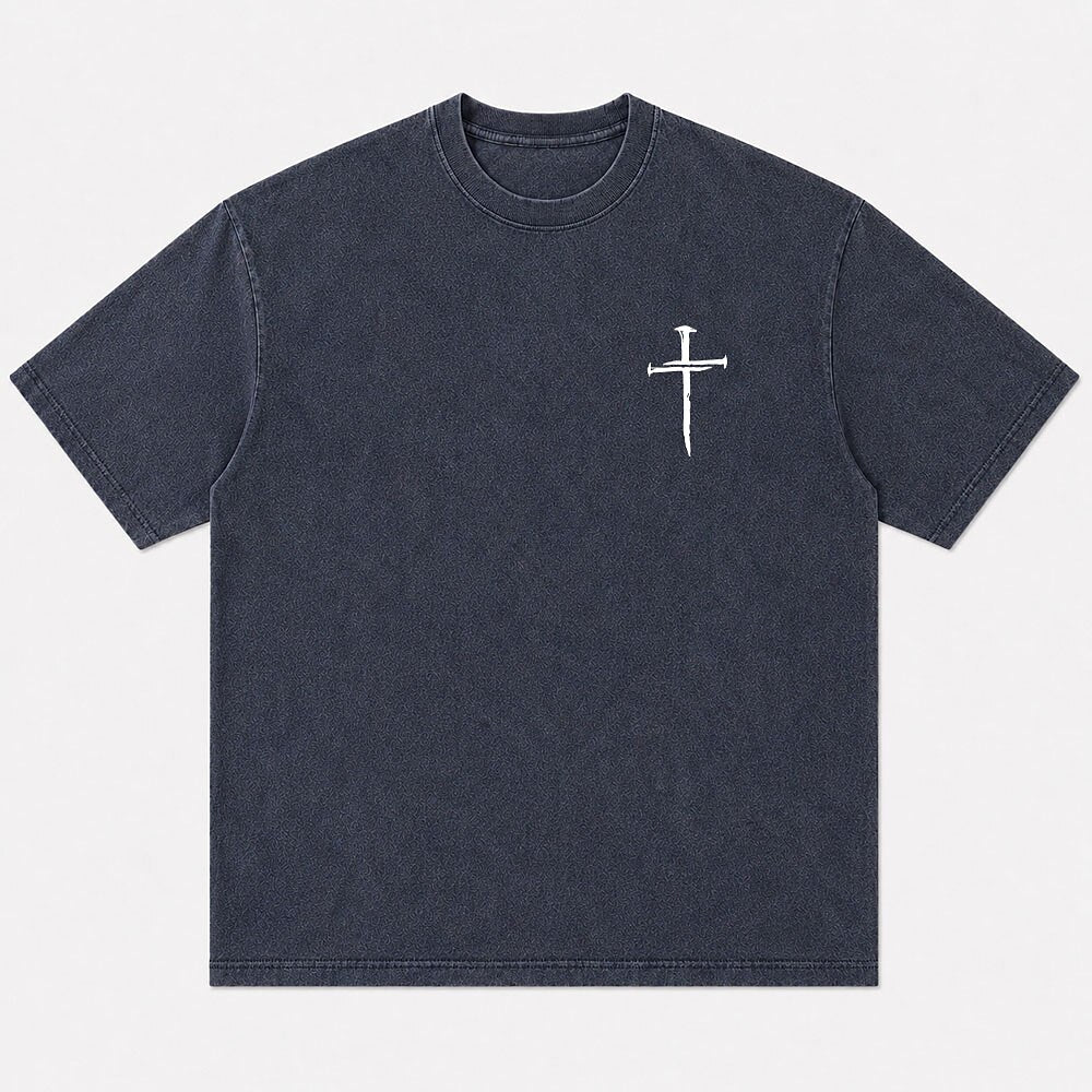 Minimalist Cross Nails Faith Christian T-Shirt - product image 5