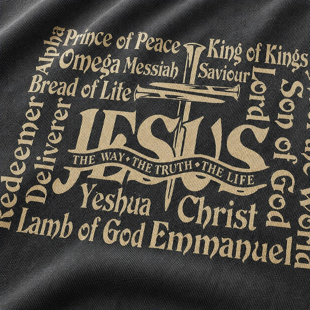 Names of Jesus Christ The Way The Truth The Life Christian T-Shirt - product image 2