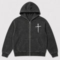 Minimalist Cross Christian Zip Hoodie - product image 4
