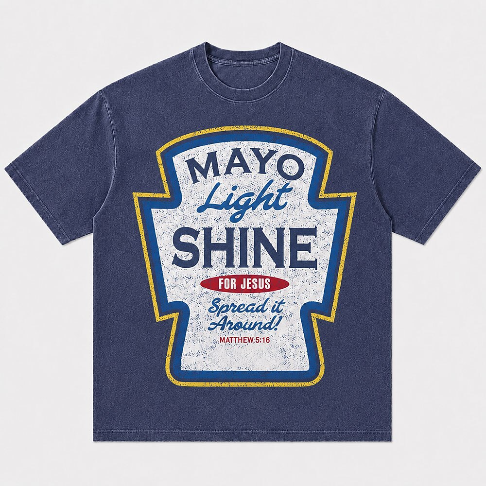 Mayo Light Shine for Jesus Spread It Around Matthew 5:16 Christian T-Shirt - product image 1