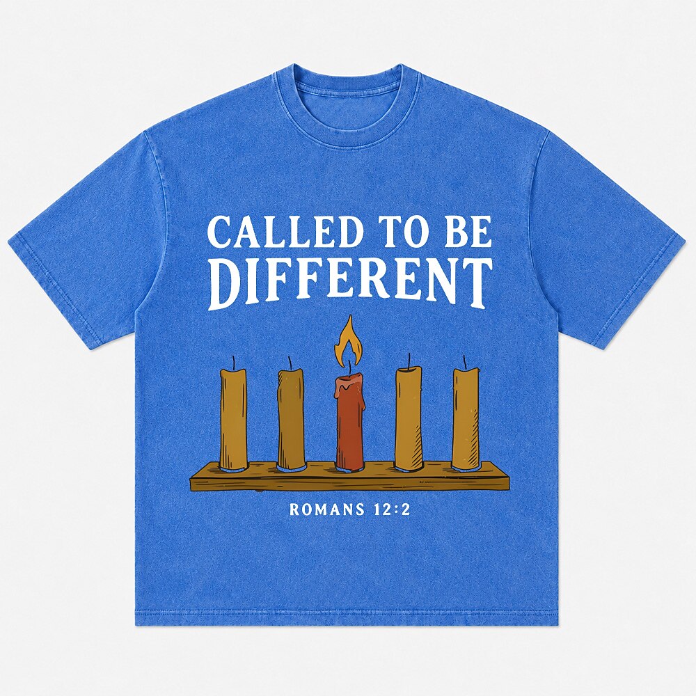 Called to Be Different Romans 12:2 candle Christian T-shirt