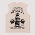 Christian fitness tank: Jesus the ultimate deadlifter - Tank Top