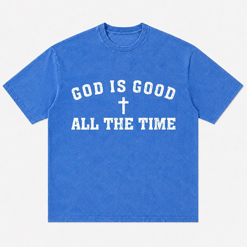 God Is Good All The Time Cross Christian T-Shirt - product image 1