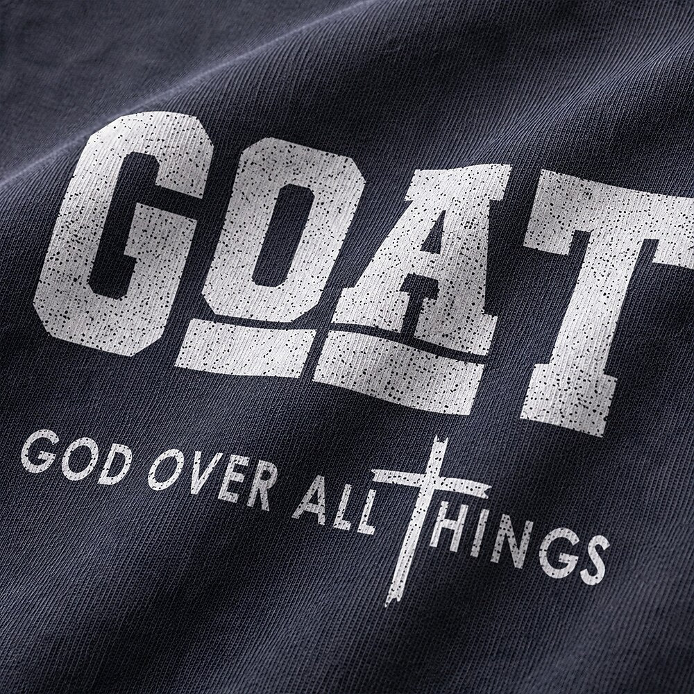 GOAT God Over All Things Cross Christian T-Shirt - product image 2