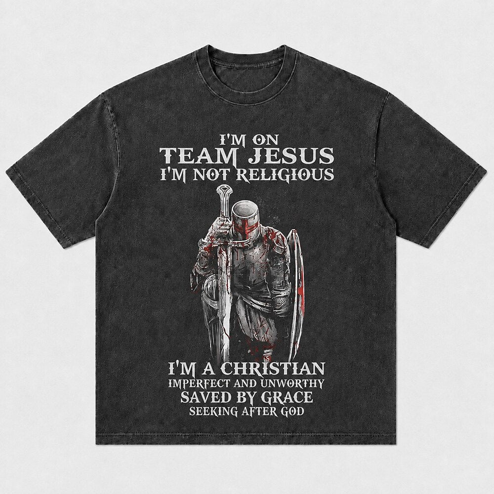 Team Jesus Christian Knight Christian T-Shirt - product image 6