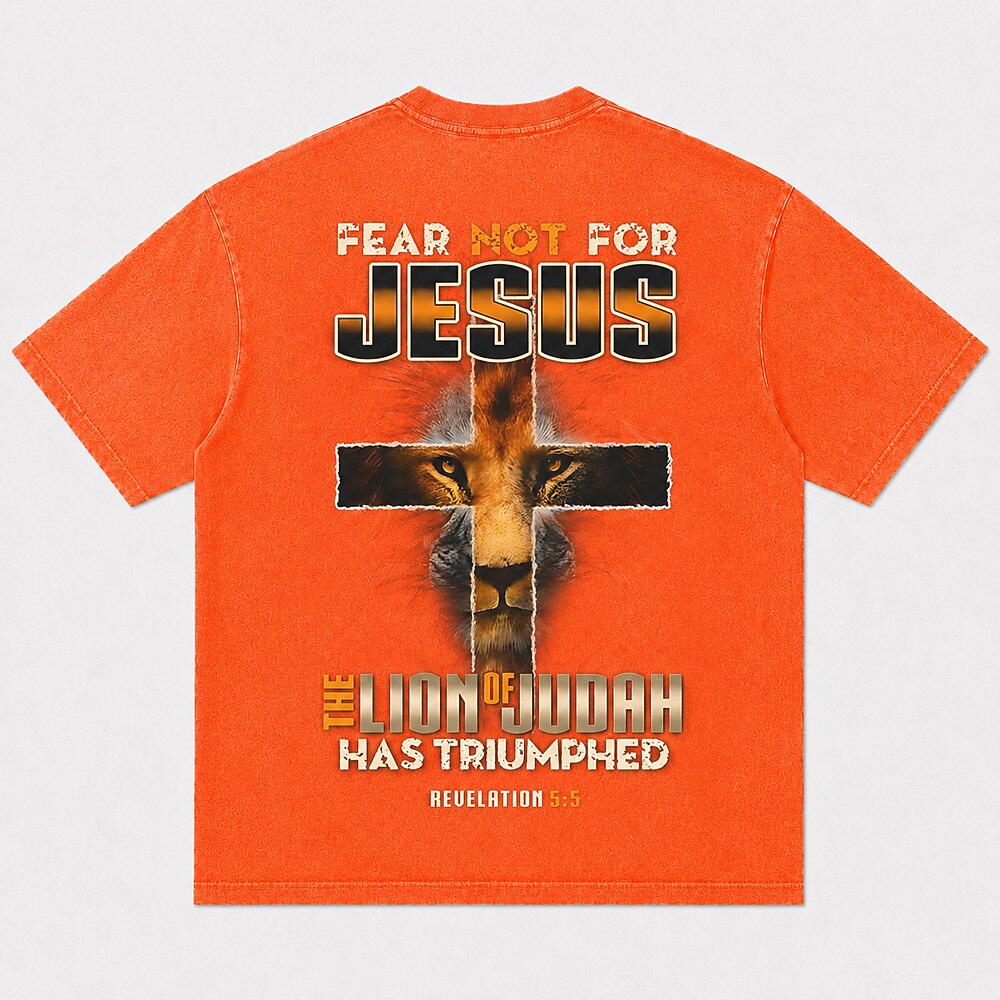 Fear Not For Jesus The Lion of Judah Has Triumphed Revelation 5:5 Christian T-Shirt - product image 4