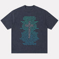 Names of Jesus Christ cross typography T-shirt
