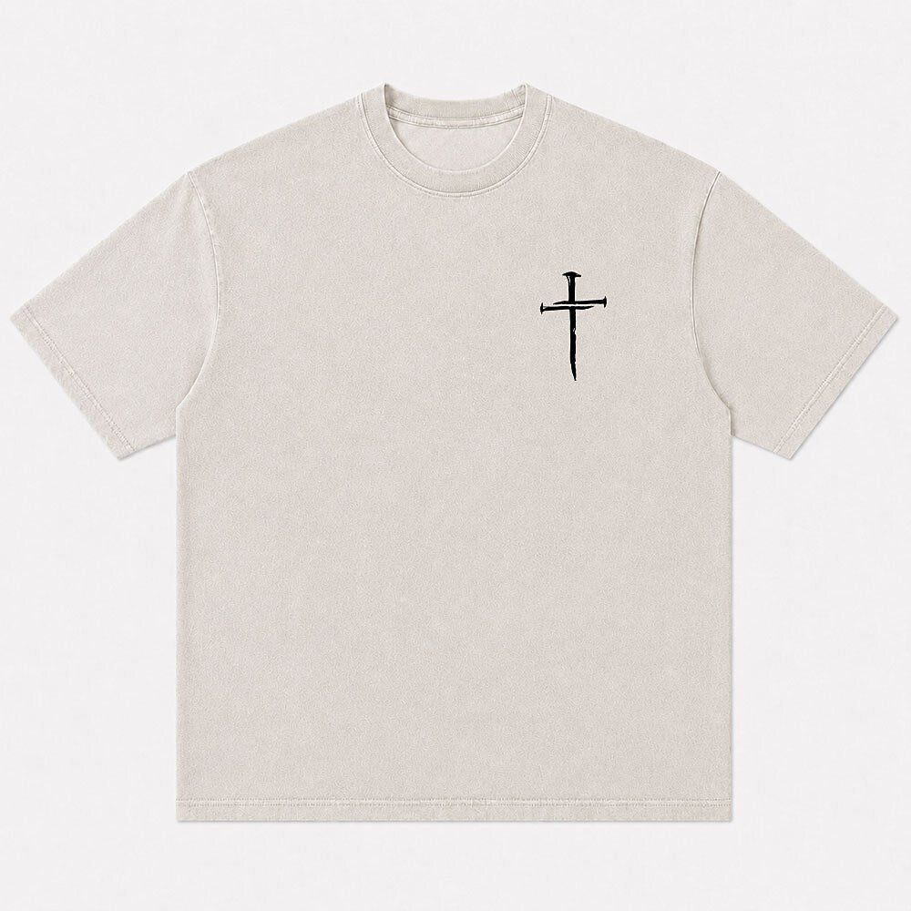 Minimalist Cross Nails Faith Christian T-Shirt - product image 8