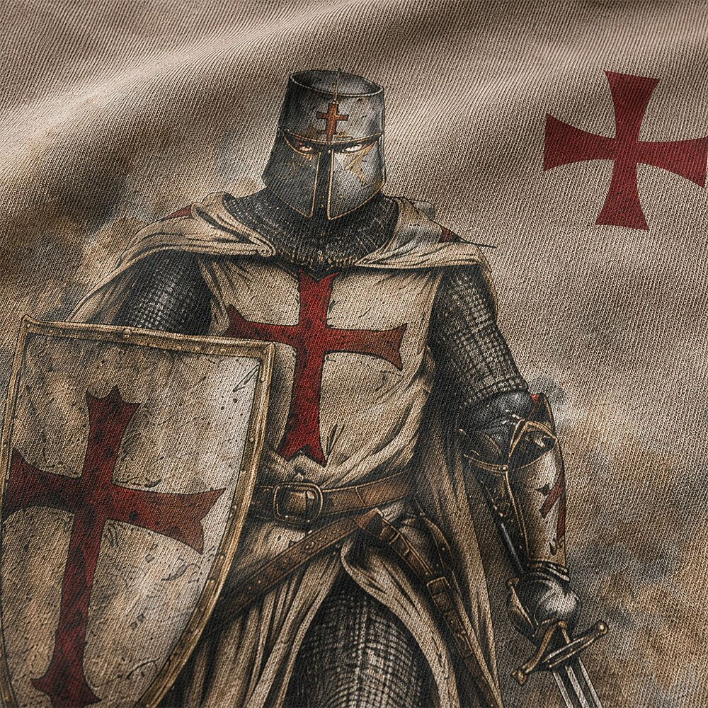 Knights Templar Crusader Christian T-Shirt - product image 2