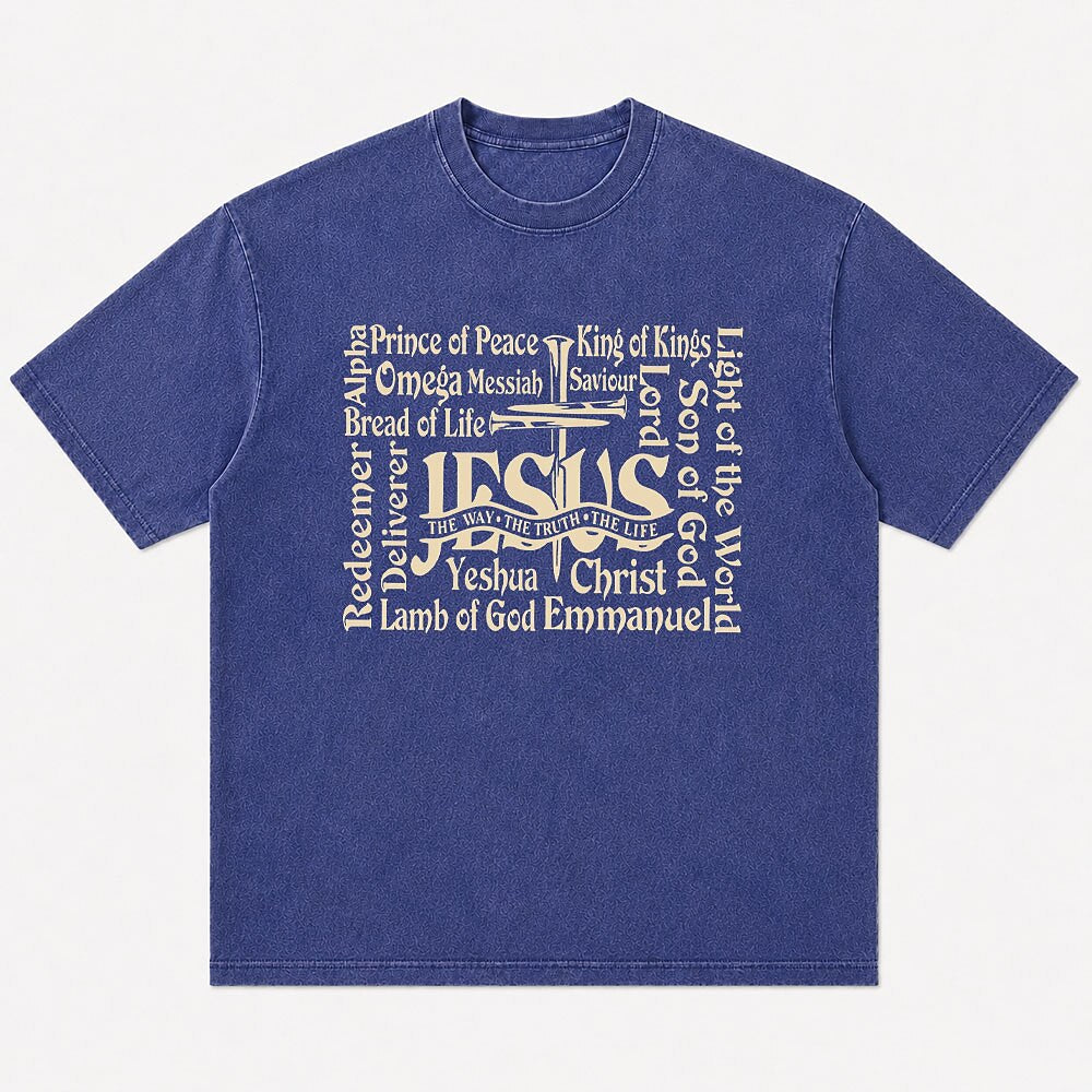 Names of Jesus Christ The Way The Truth The Life Christian T-Shirt - product image 4