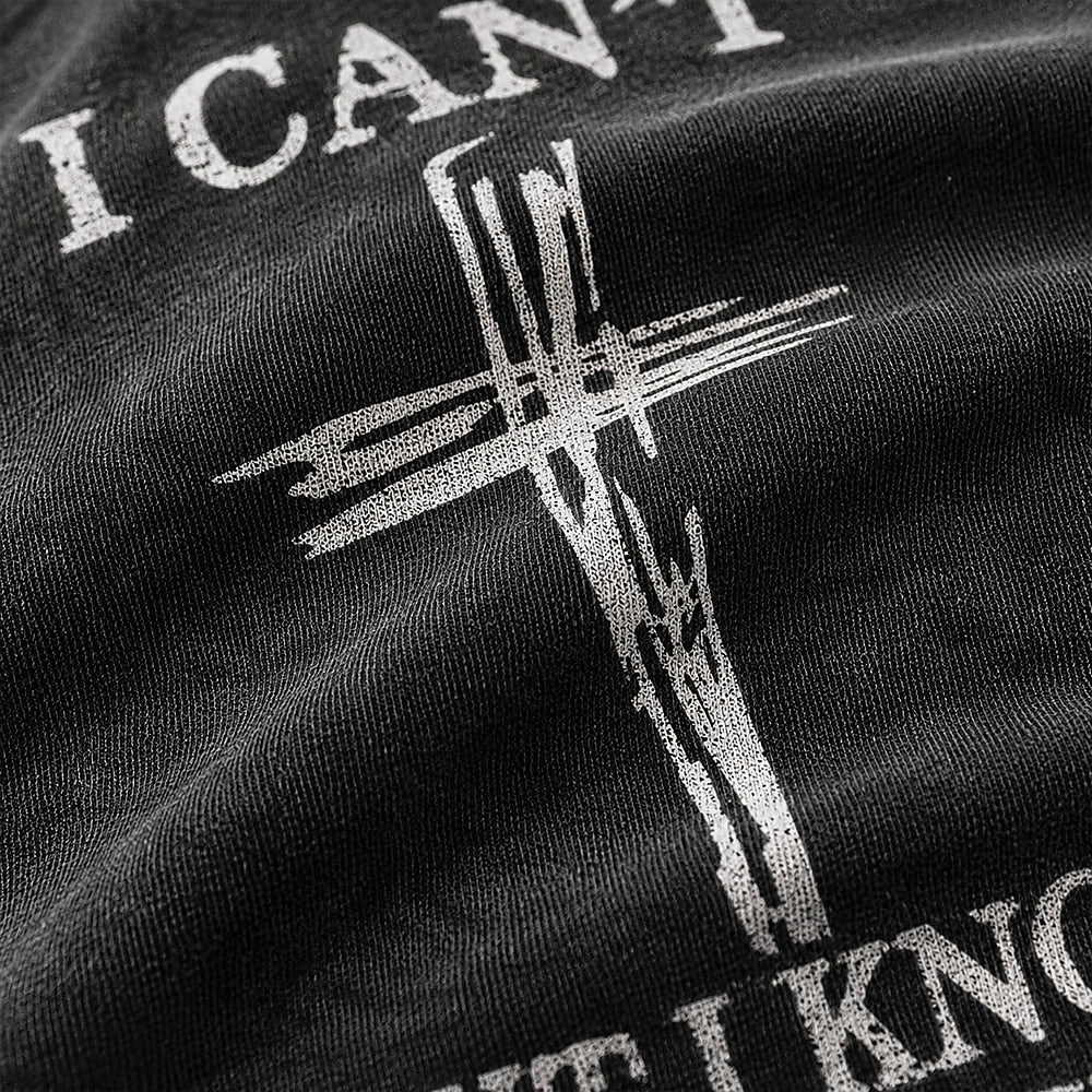 I Can't But I Know A Guy Cross Quote Christian Church Faith Humor Christian Tank Top - product image 2