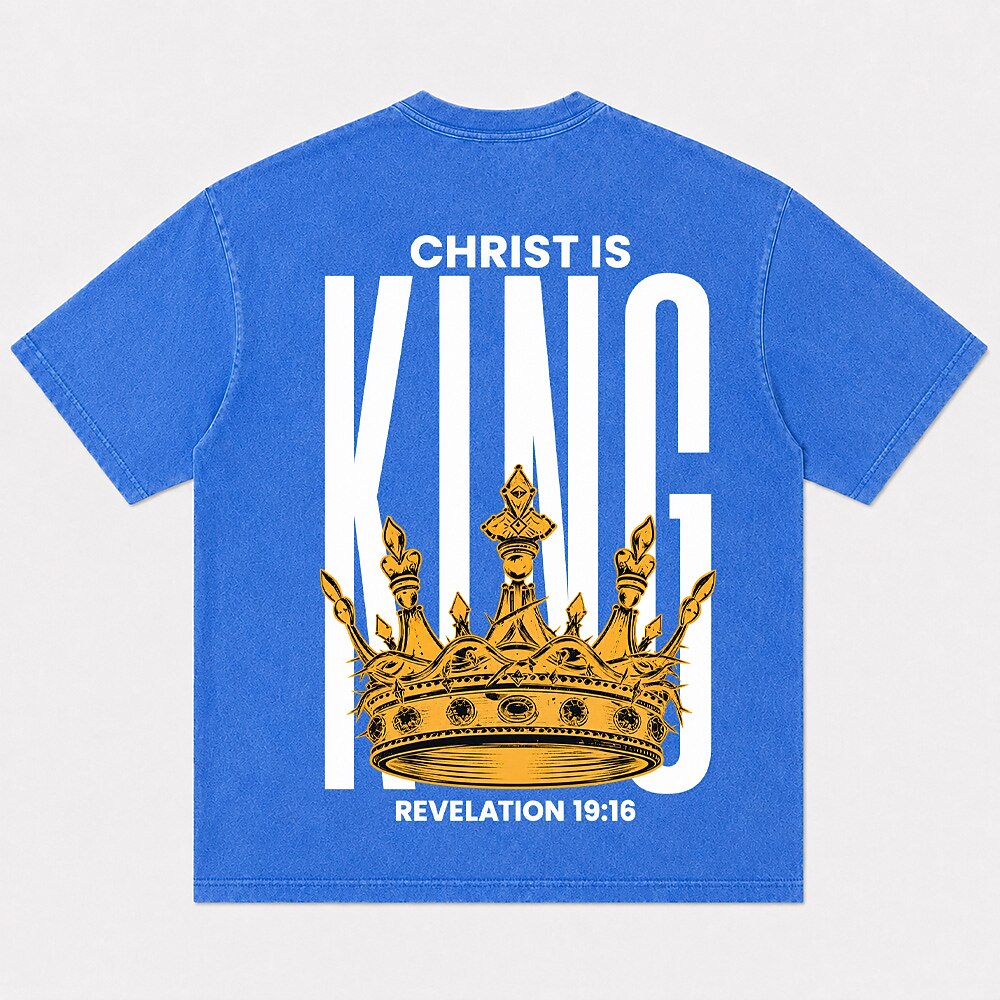 Christ Is King crown Revelation 19:16 Christian T-shirt
