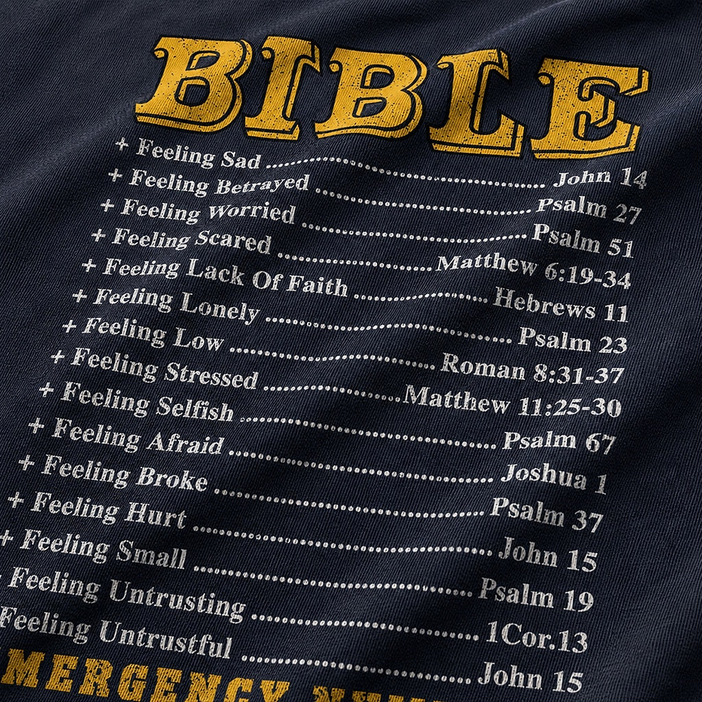 Christian shirt: Bible verses for every feeling - lion way maker miracle worker - T-Shirt
