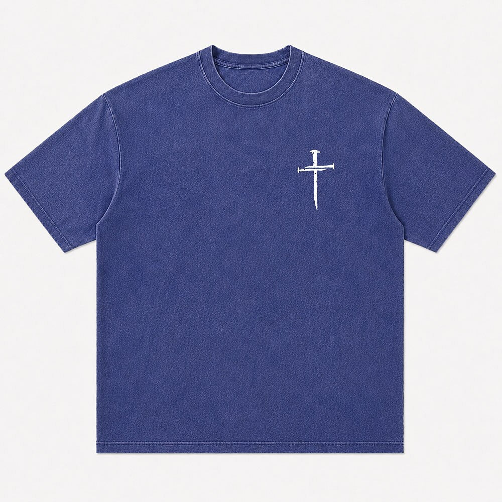Minimalist Cross Nails Faith Christian T-Shirt - product image 1
